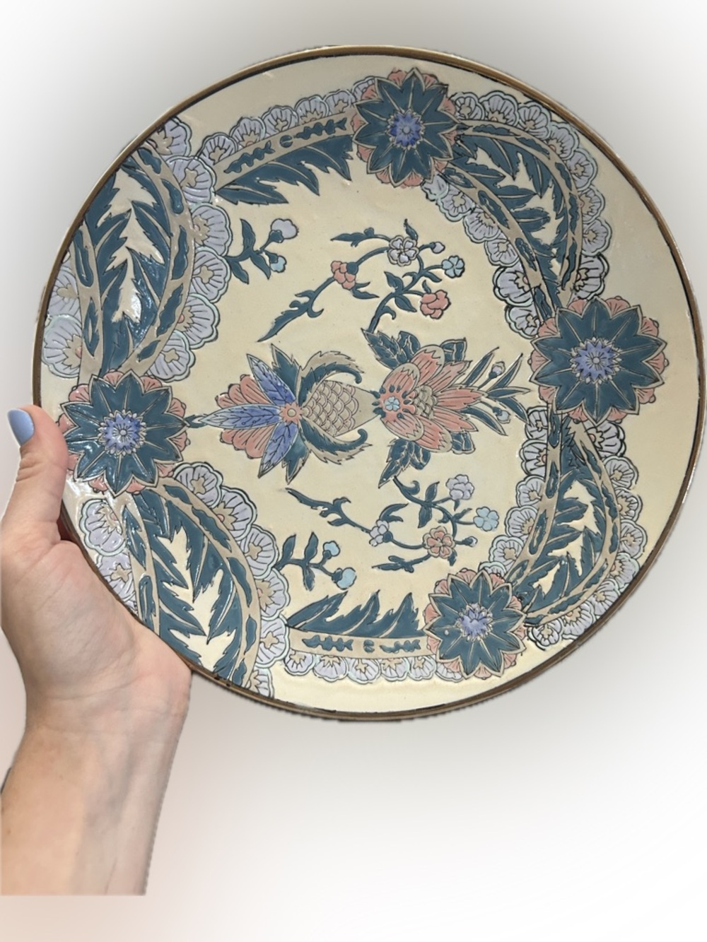 SOLD LOCALLY Andrea by Sadek Floral Ceramic Plate